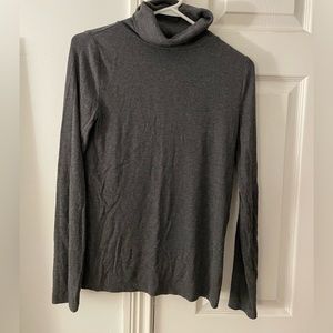 Loft gray ribbed turtleneck size S